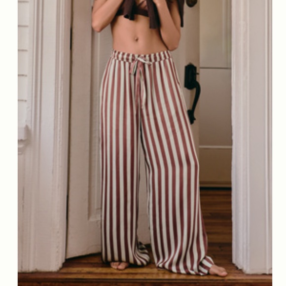 Anthropologie Lyrebird Silky Pajama Pants - Picture 2 of 6